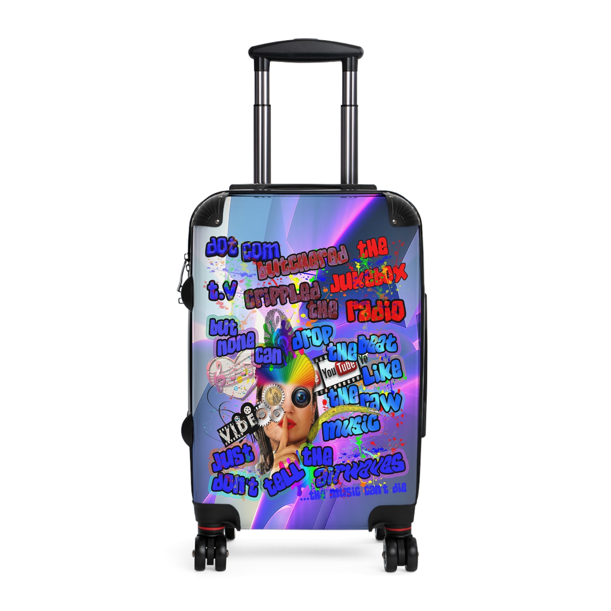 drop the beat - Suitcase (grey-pink wave)