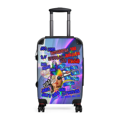 drop the beat - Suitcase (grey-pink wave)