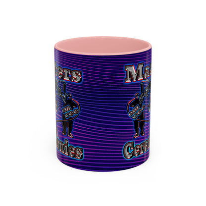 em cee squared - Accent Mug (purple wave)