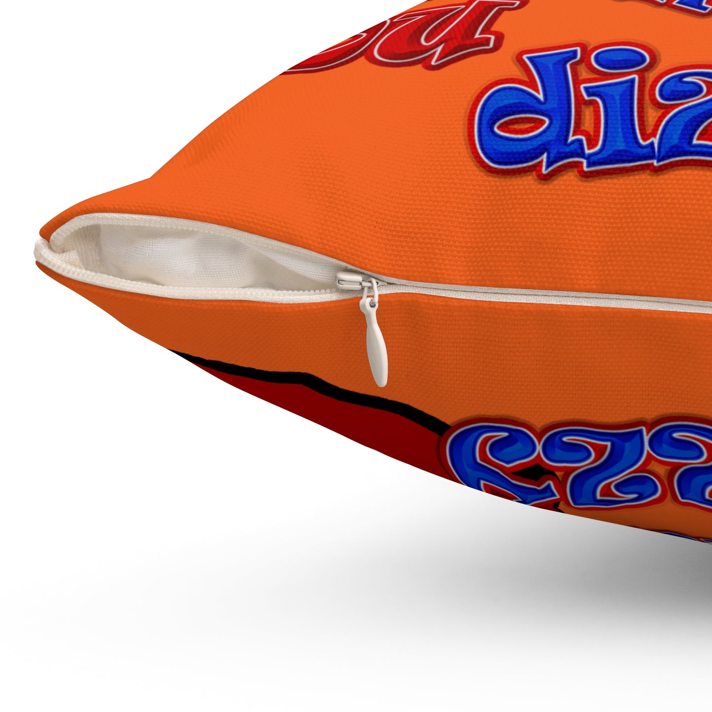 santa's shoes - Spun Polyester Square Pillow - (orange)