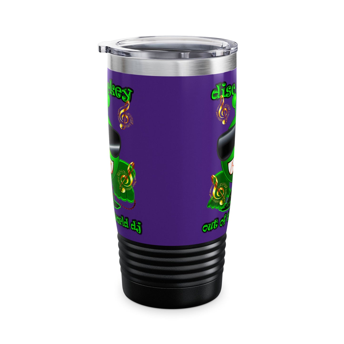 disc jockey - Ringneck Tumbler, 20oz (purple)