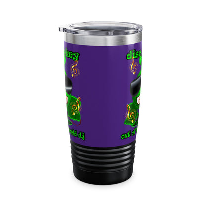 disc jockey - Ringneck Tumbler, 20oz (purple)