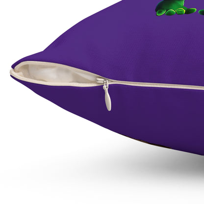 I don't care that your grey - Spun Polyester Square Pillow - (purple)