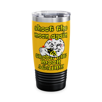 shoot the moon again - Ringneck Tumbler, 20oz (yellow)