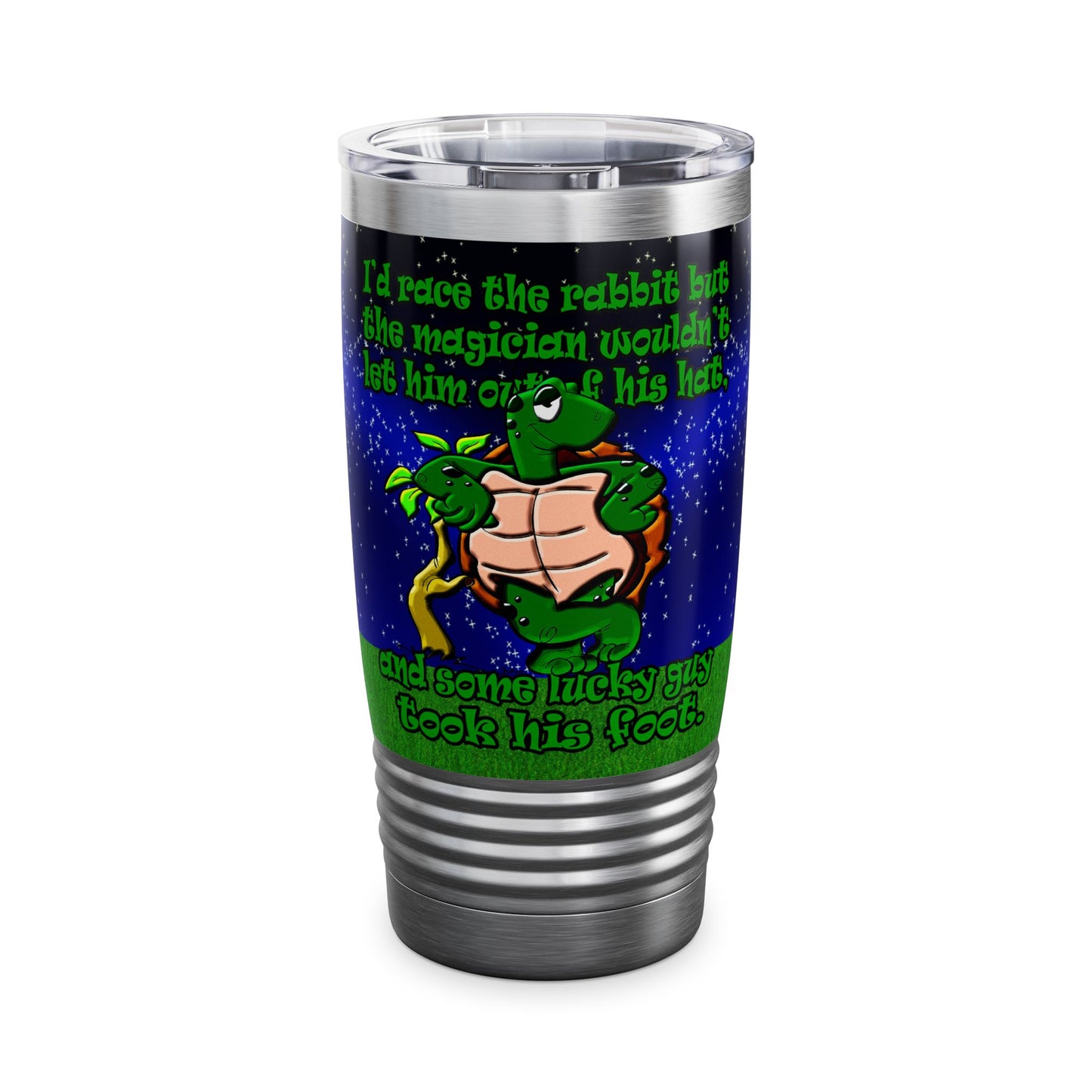 turtle race - Ringneck Tumbler, 20oz ('snoops' background)