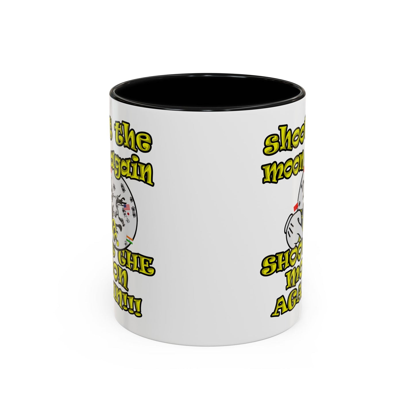 shoot the moon again - Accent Mug (white)