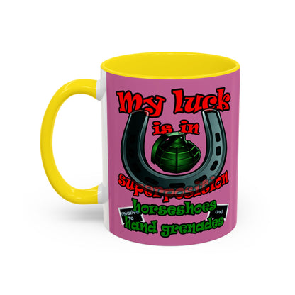 my luck - Accent Mug (light pink)