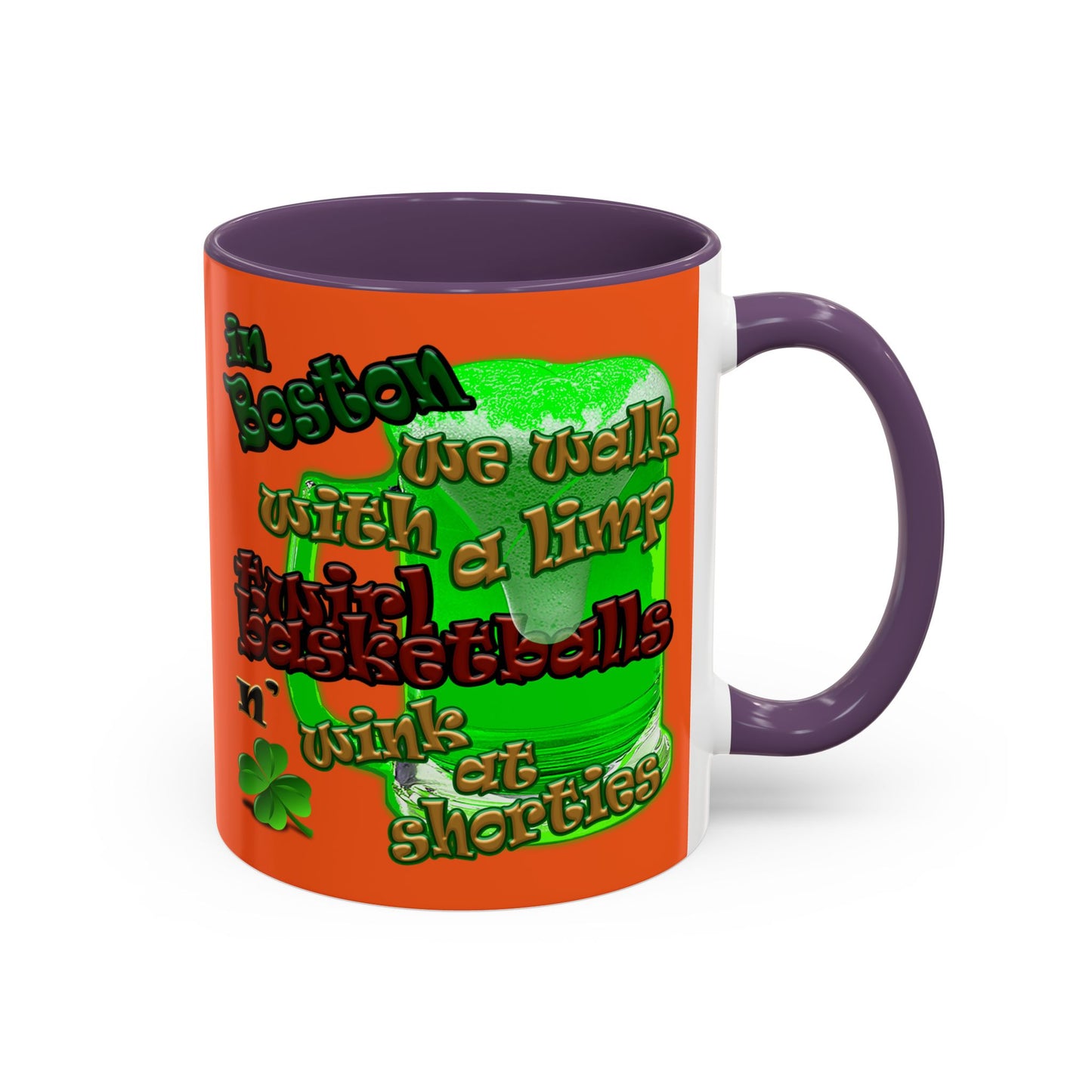 celtics logo - Accent Mug (orange)