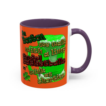 celtics logo - Accent Mug (orange)