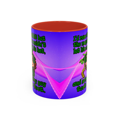 turtle race - Accent Mug (purple-pink wave)