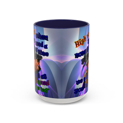 high noon - Accent Mug (grey-pink wave)