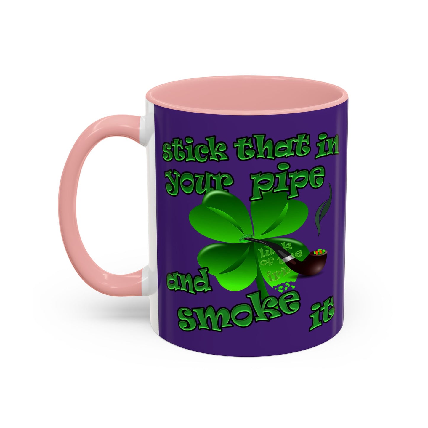 celtics logo - Accent Mug (purple)