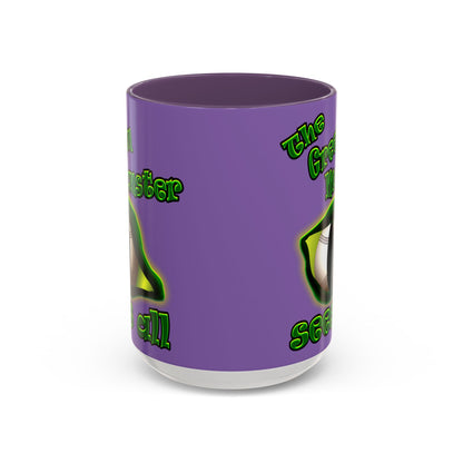 green monster - Accent Mug (light purple)