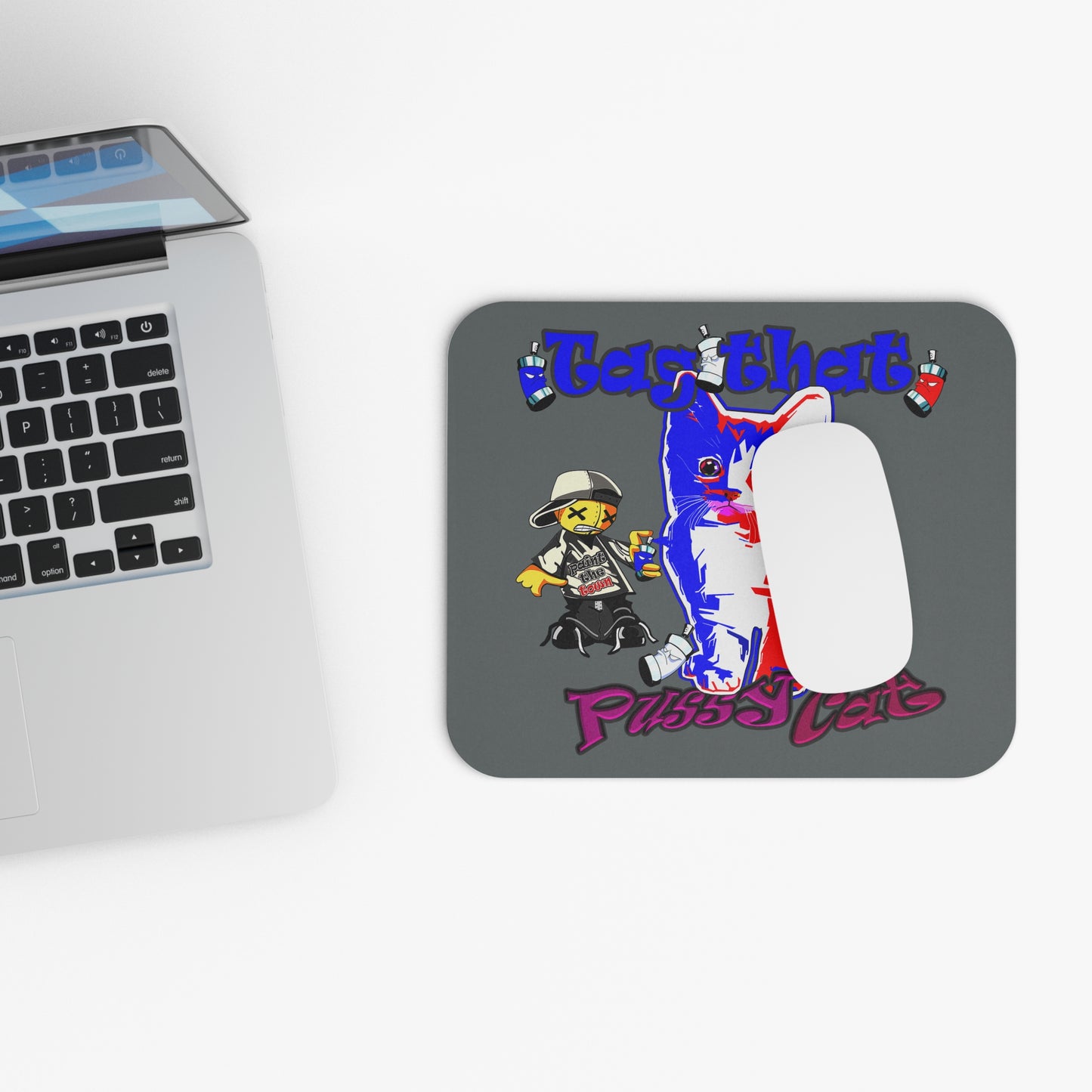 tag that - Mouse Pad (Rectangle) (dark grey)