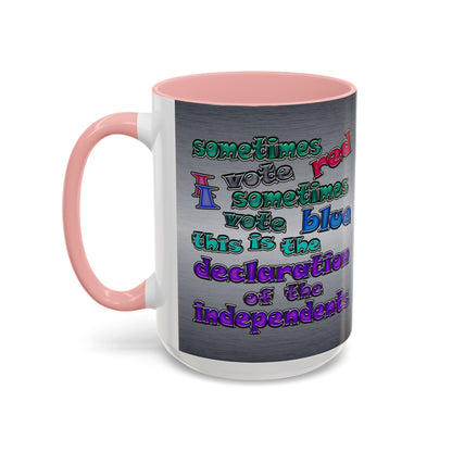 declaration of the independents - Accent Mug (brushed nickel)
