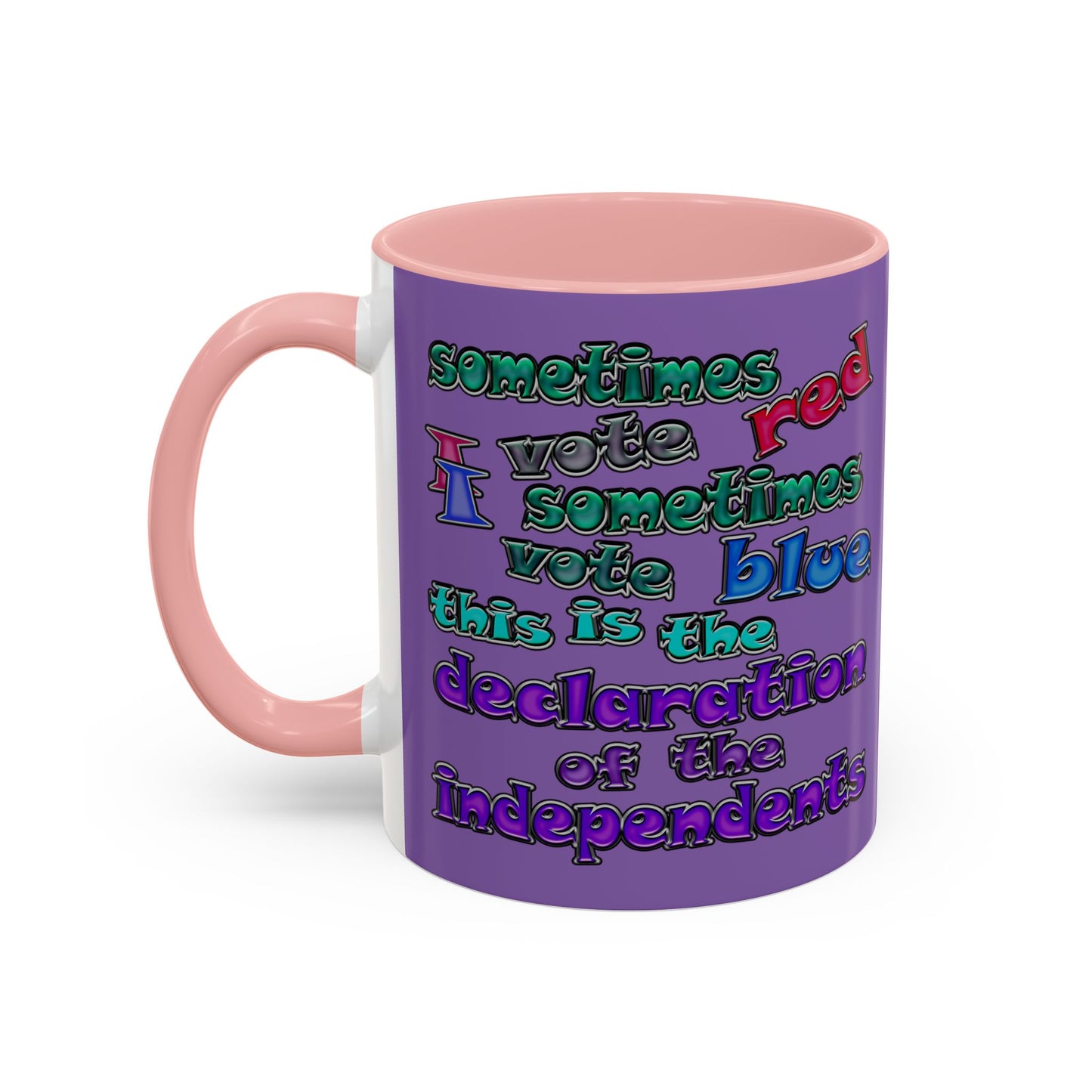 declaration of the independents - Accent Mug (light purple)