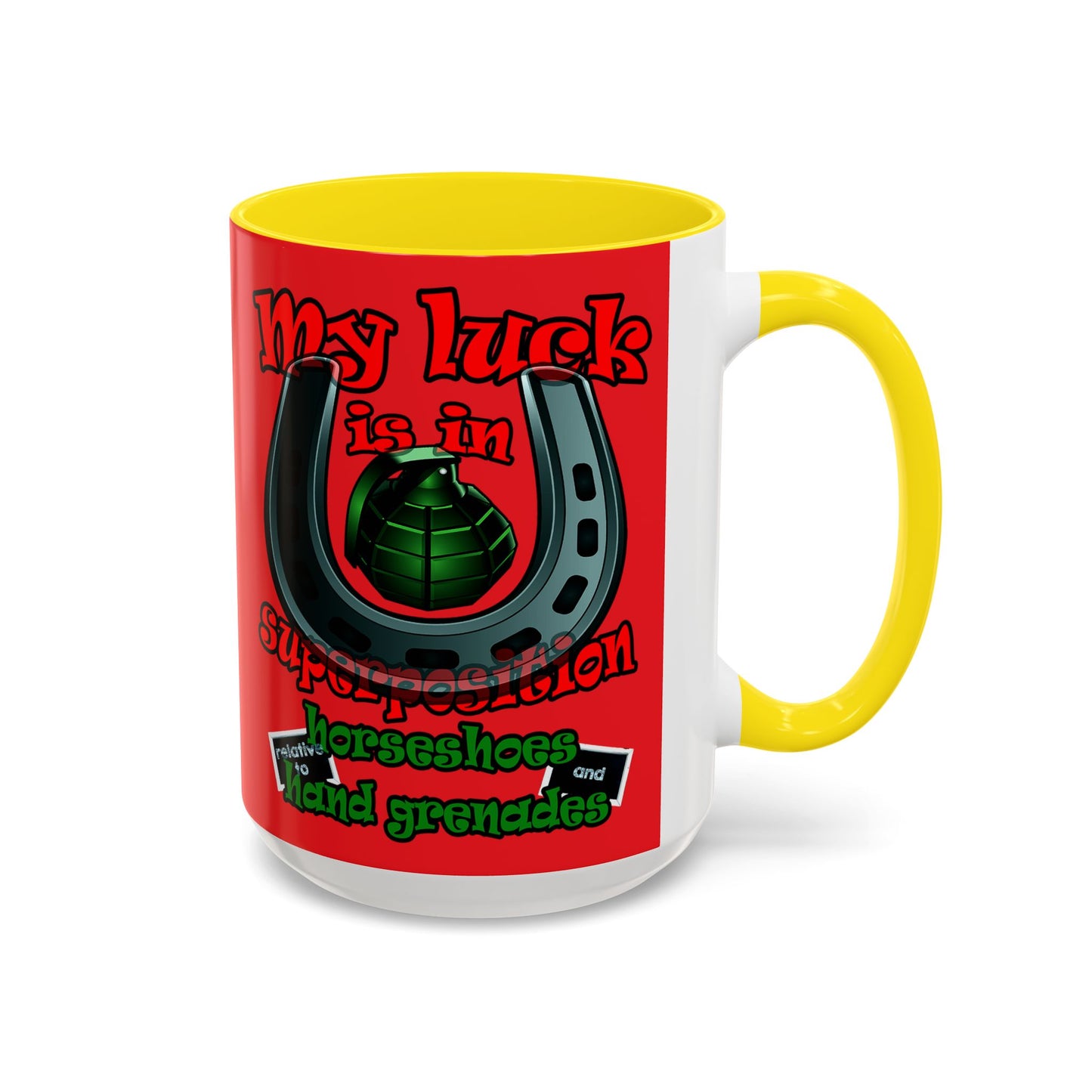 my luck - Accent Mug (red)