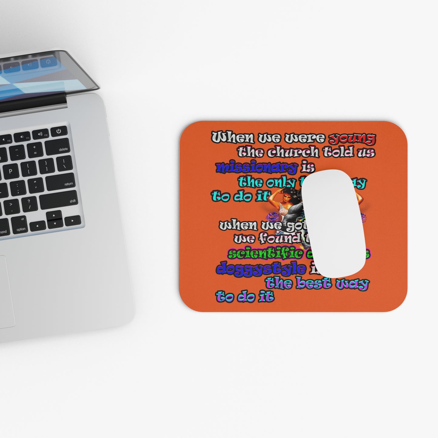 doggystyle - Mouse Pad (Rectangle) (orange)