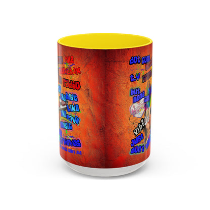 drop the beat - Accent Mug (burnt orange)