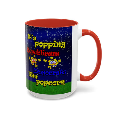 popping like popcorn - Accent Mug ('snoops' background)