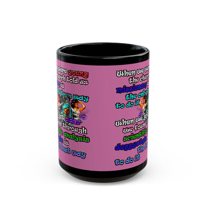 doggystyle - Black Mug (light pink)