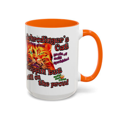 schrodinger's cat - Accent Mug (white)