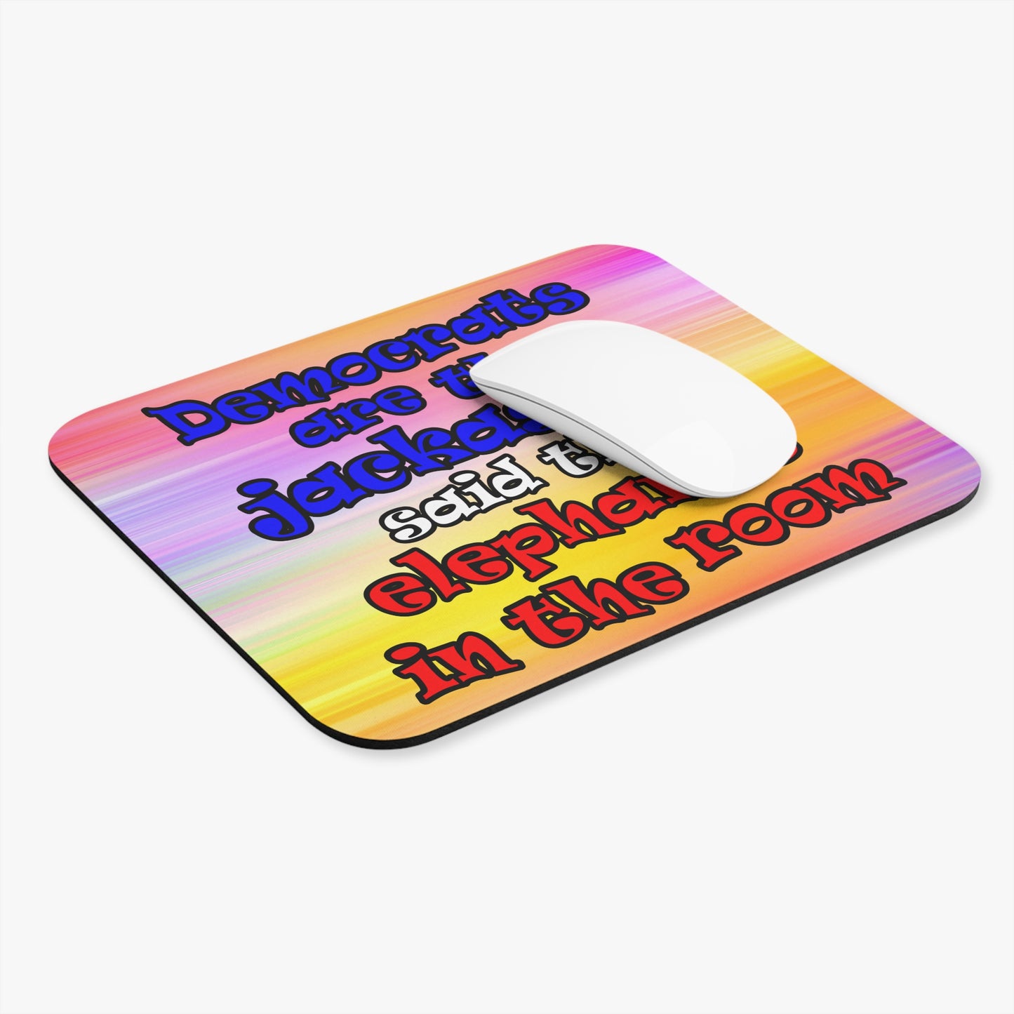 donkeys and elephants - Mouse Pad (Rectangle) (color blur)