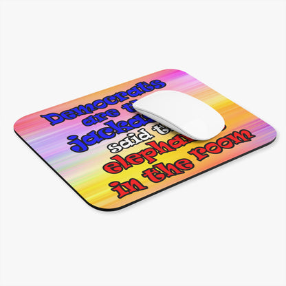 donkeys and elephants - Mouse Pad (Rectangle) (color blur)
