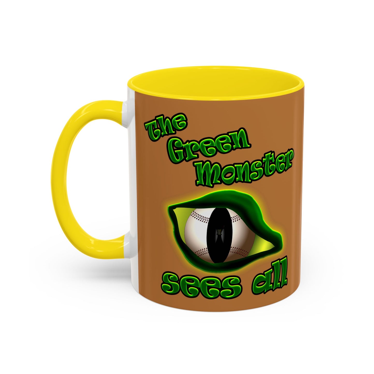 green monster - Accent Mug (light brown)