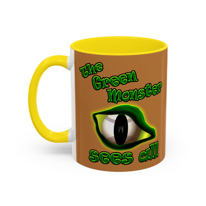 green monster - Accent Mug (light brown)