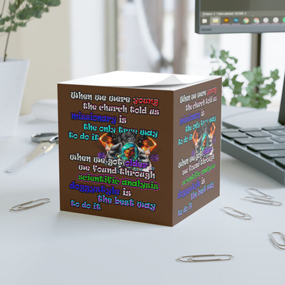 doggystyle - note cube (brown)