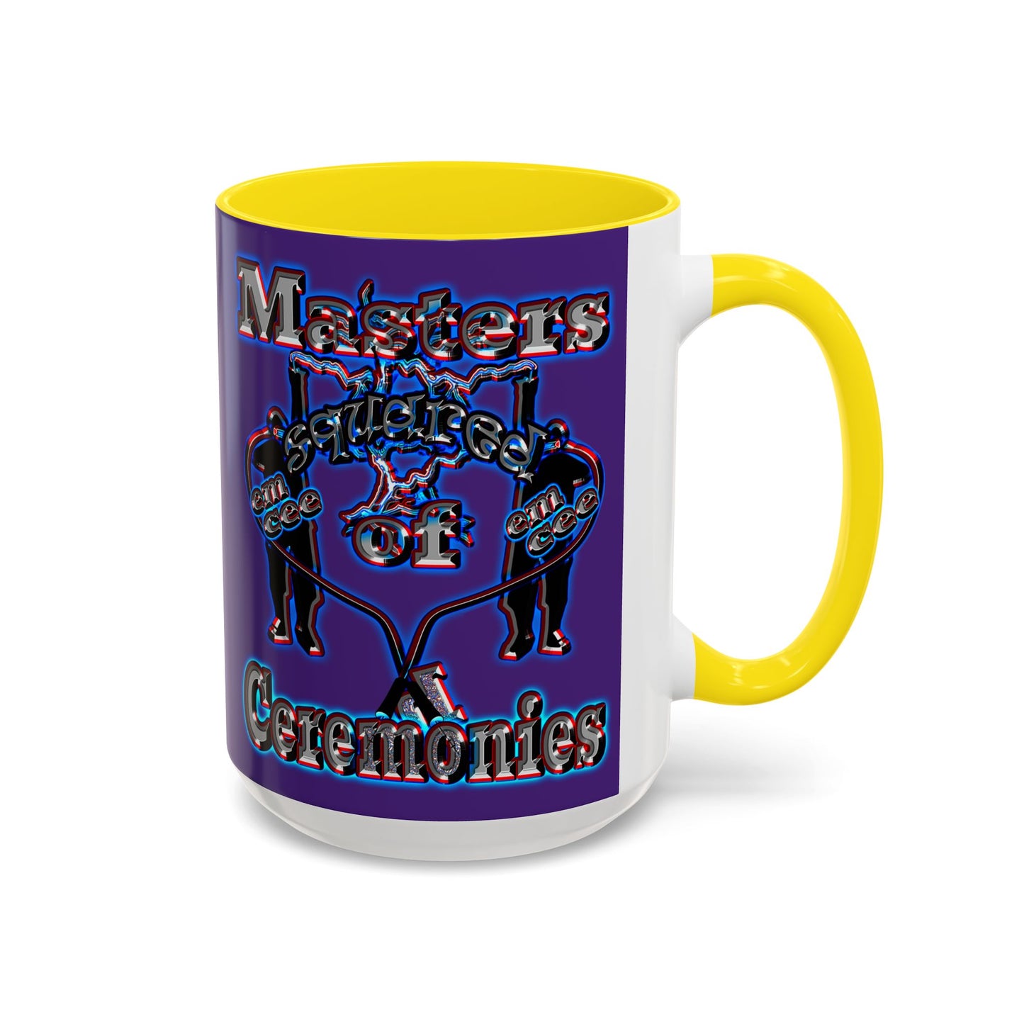 em cee squared - Accent Mug (purple)
