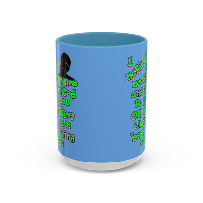 noticed you noticing - Accent Mug (light blue)