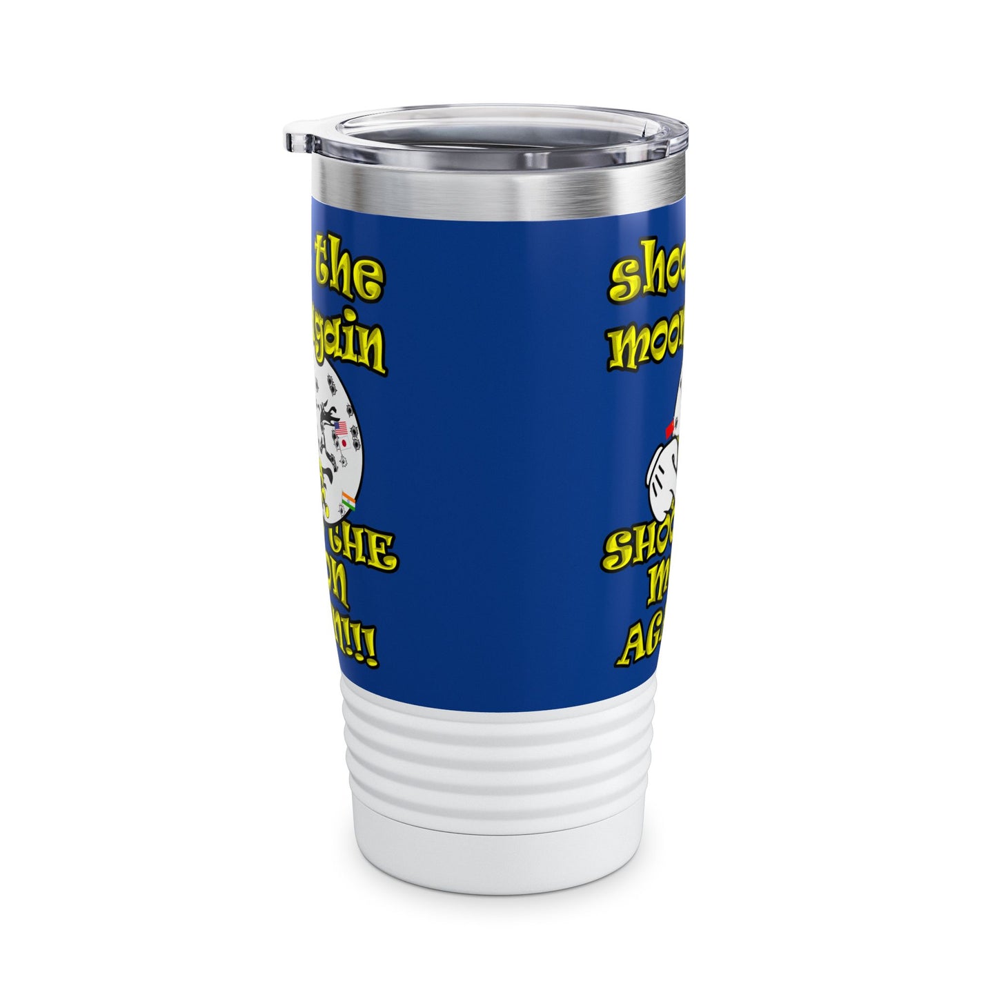 shoot the moon again - Ringneck Tumbler, 20oz (dark blue)