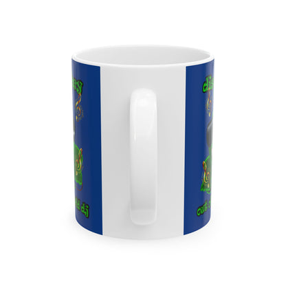 disc jockey - White Mug (dark blue)
