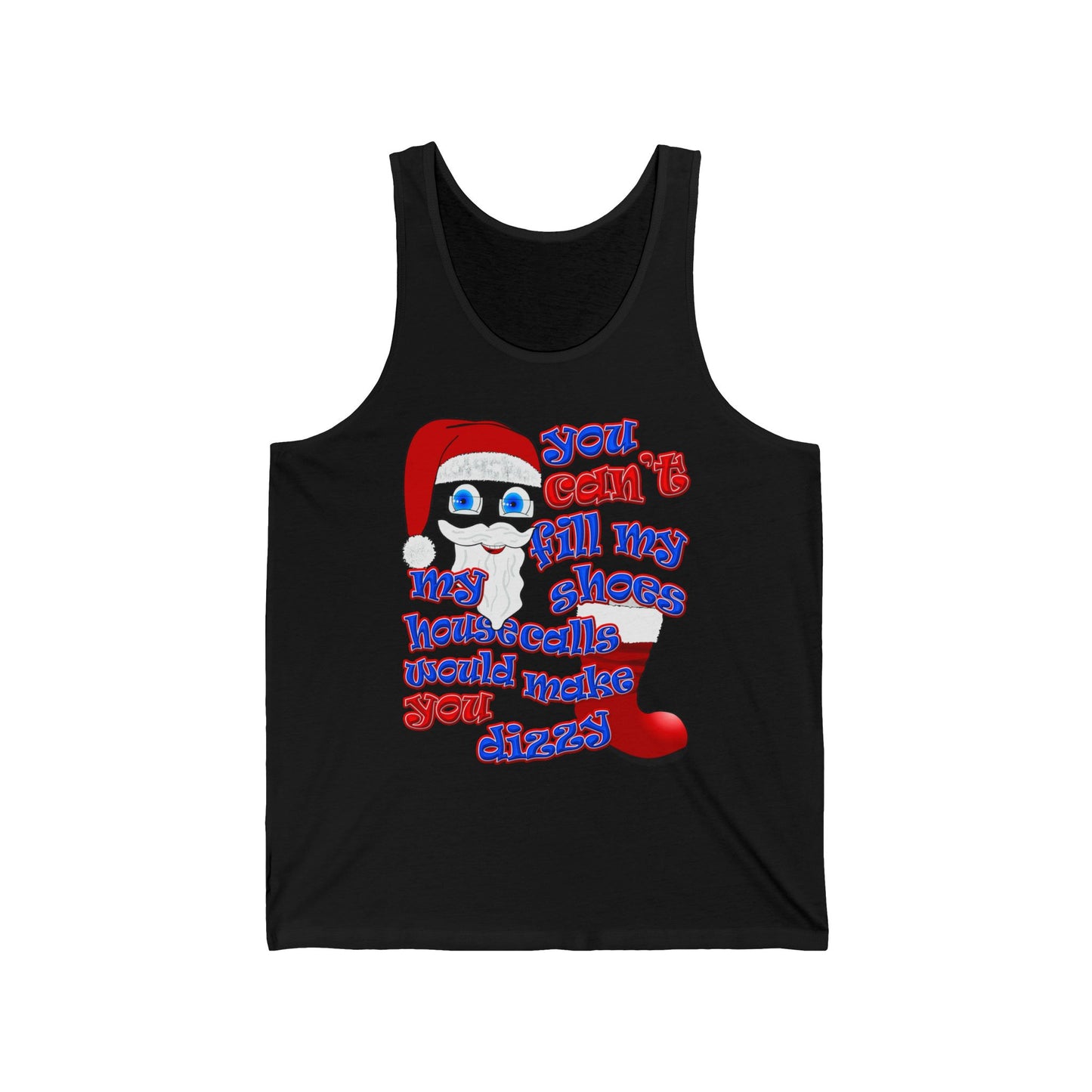 santa's shoes - Unisex Jersey Tank