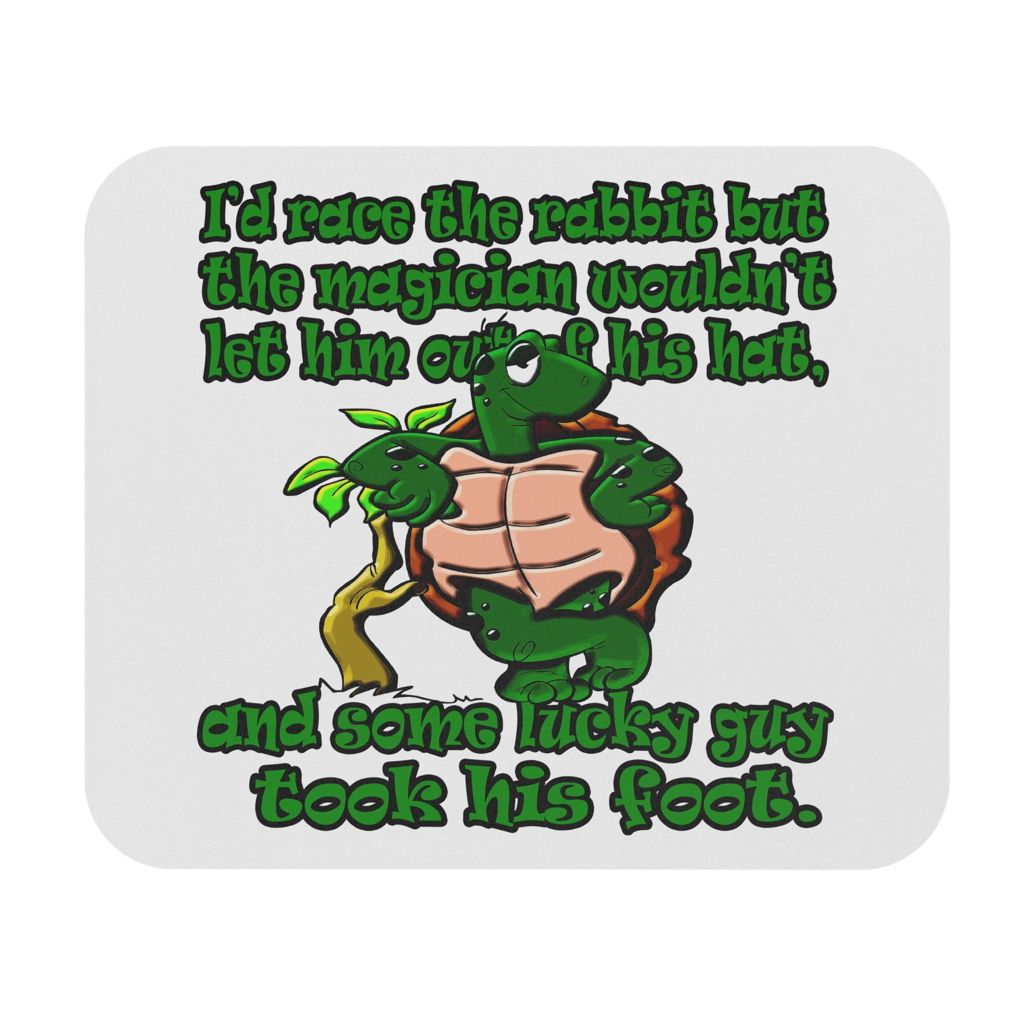 turtle race - Mouse Pad (Rectangle) (white)
