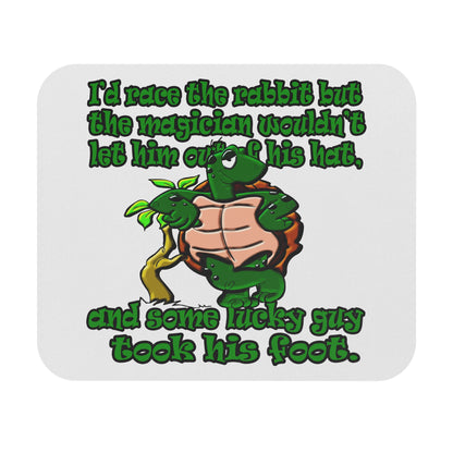 turtle race - Mouse Pad (Rectangle) (white)