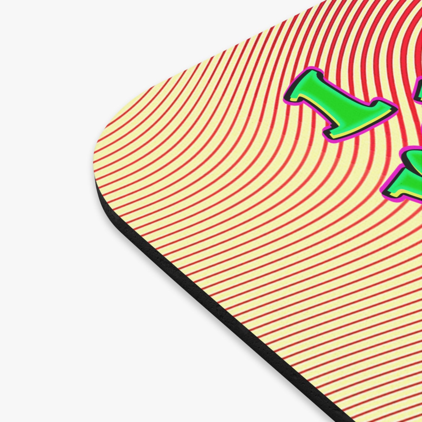 noticed you noticing - Mouse Pad (Rectangle) (yellow-orange wave)