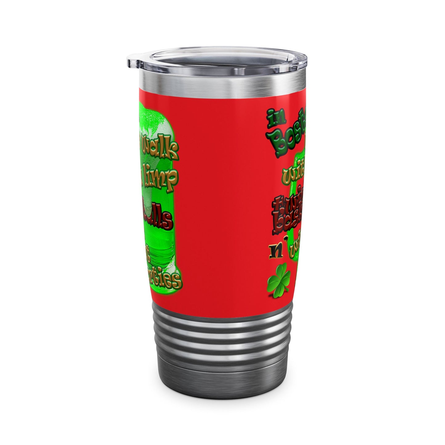 celtics logo - Ringneck Tumbler, 20oz (red)