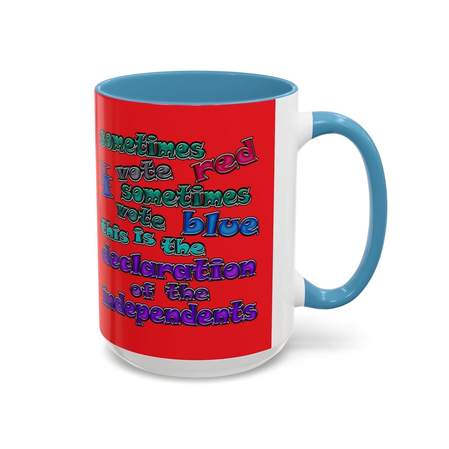 declaration of the independents - Accent Mug (red)