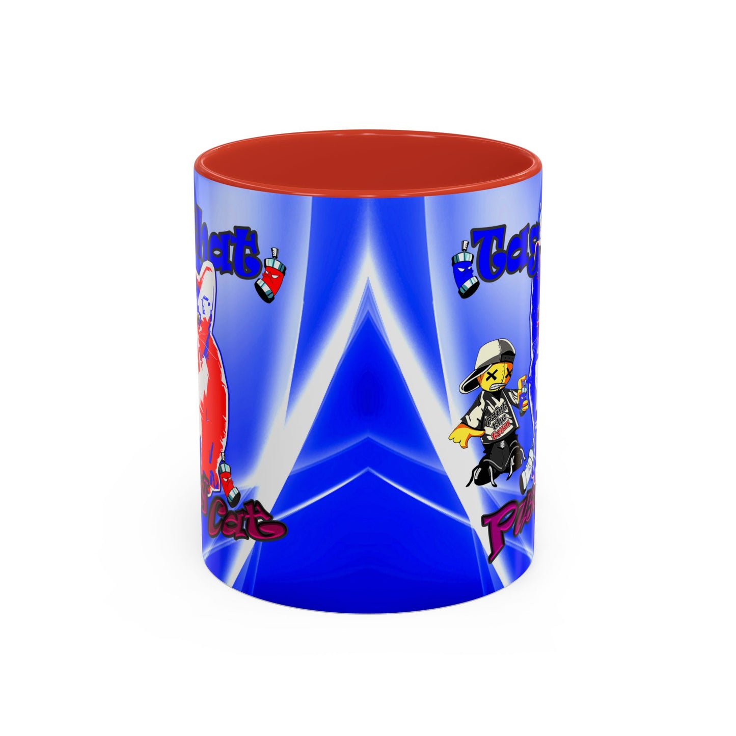 tag that - Accent Mug (blue-white wave)