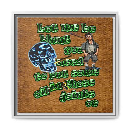 og - framed canvas art (brown papyrus)