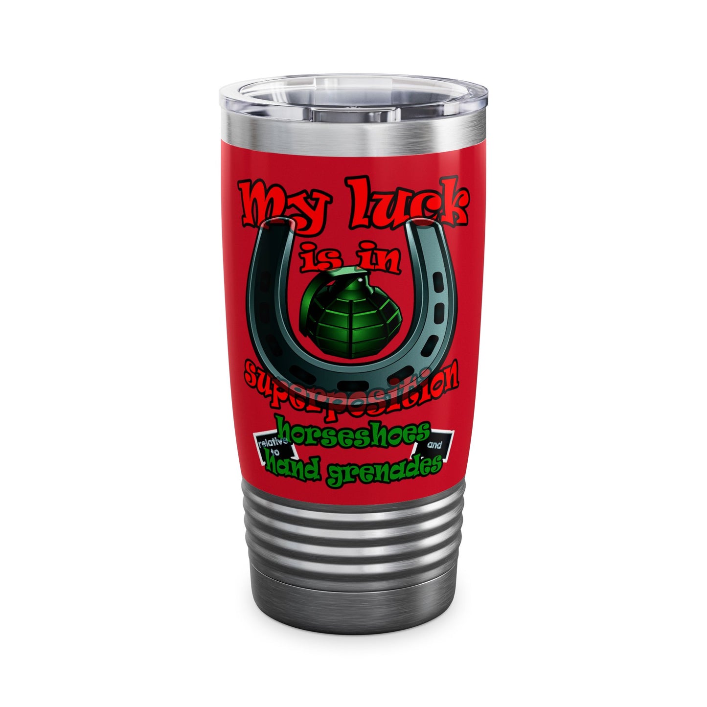 my luck - Ringneck Tumbler, 20oz (dark red)