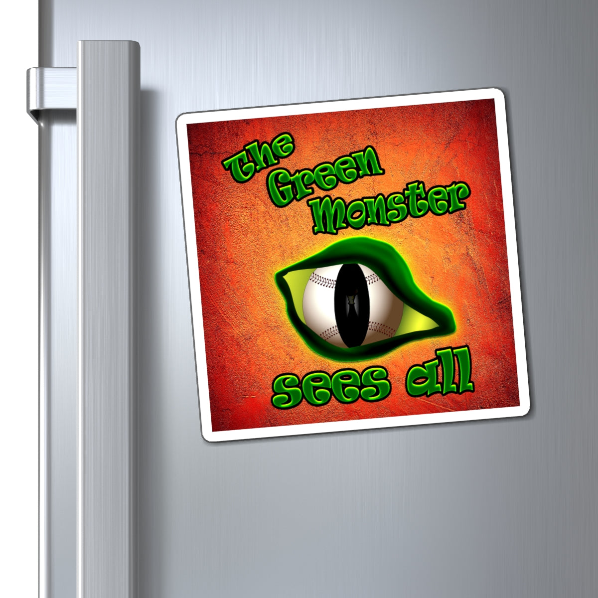 green monster - Magnets - (burnt orange)