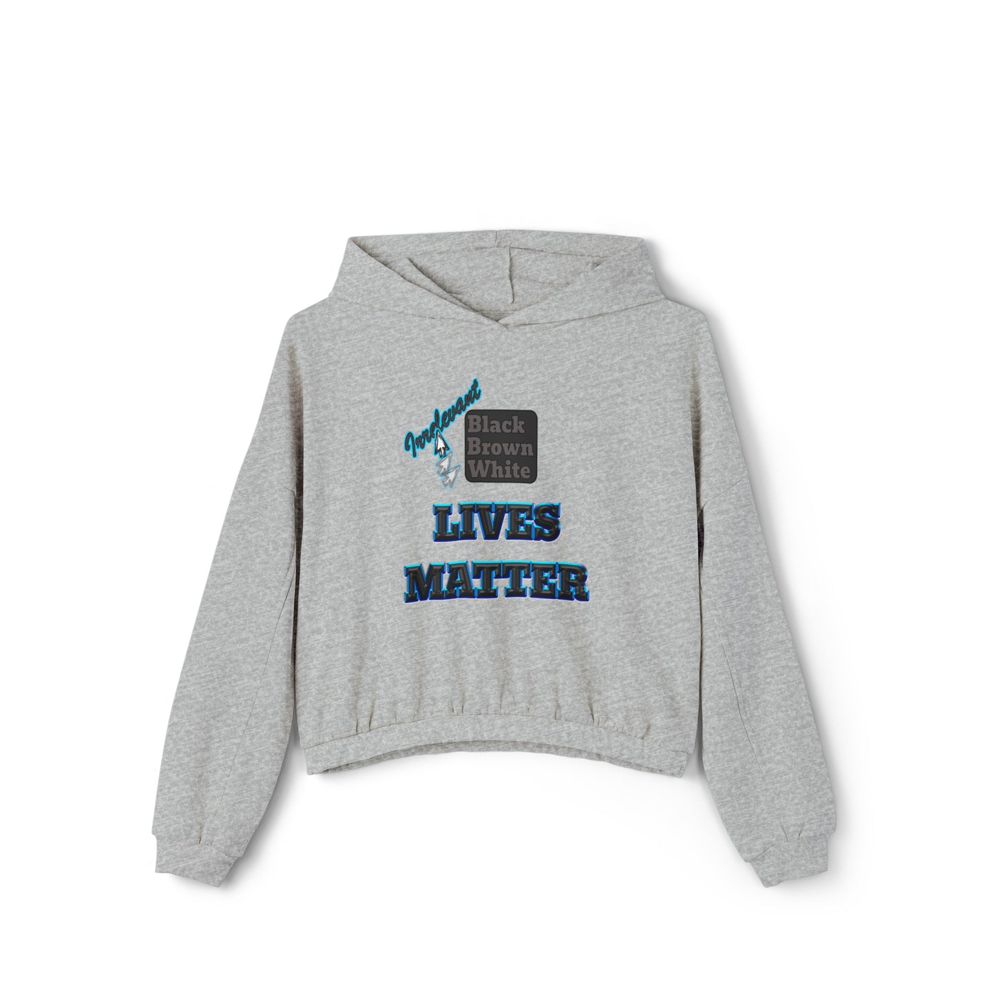 irrelevant - Women's Cinched Bottom Hoodie