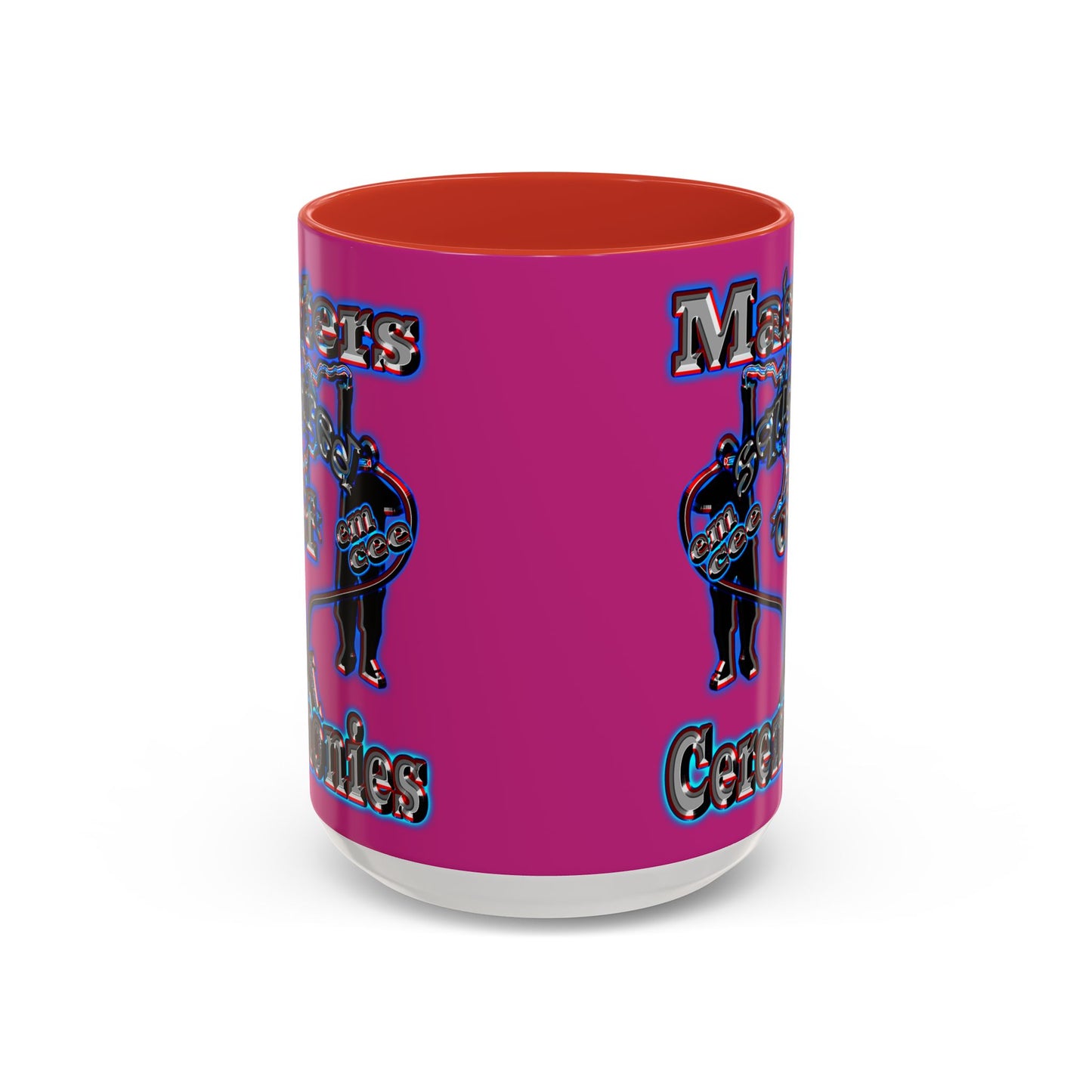 em cee squared - Accent Mug (pink)