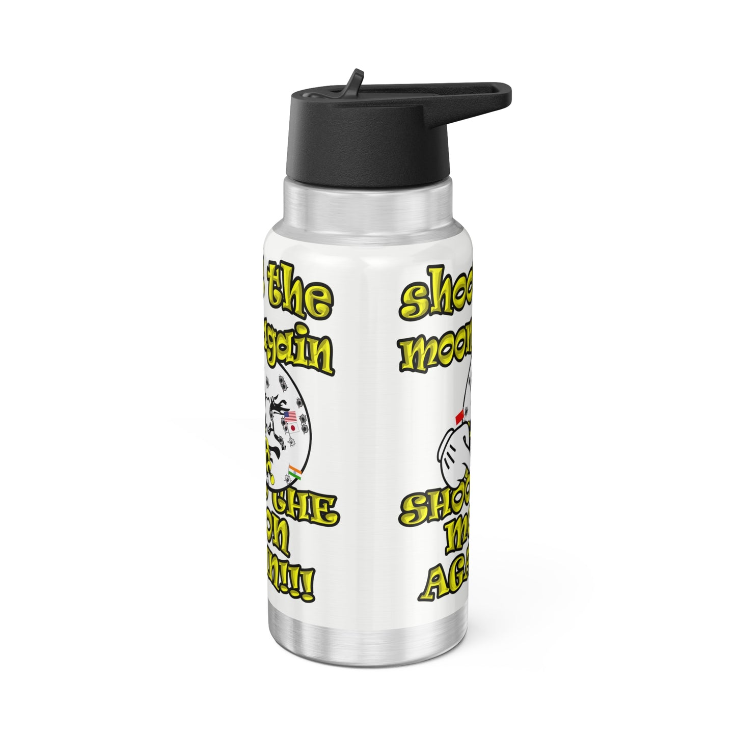 shoot the moon again - Gator Tumbler, 32oz (white)