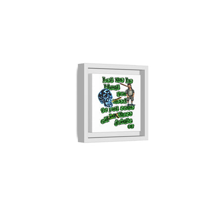 og - framed canvas art (white)