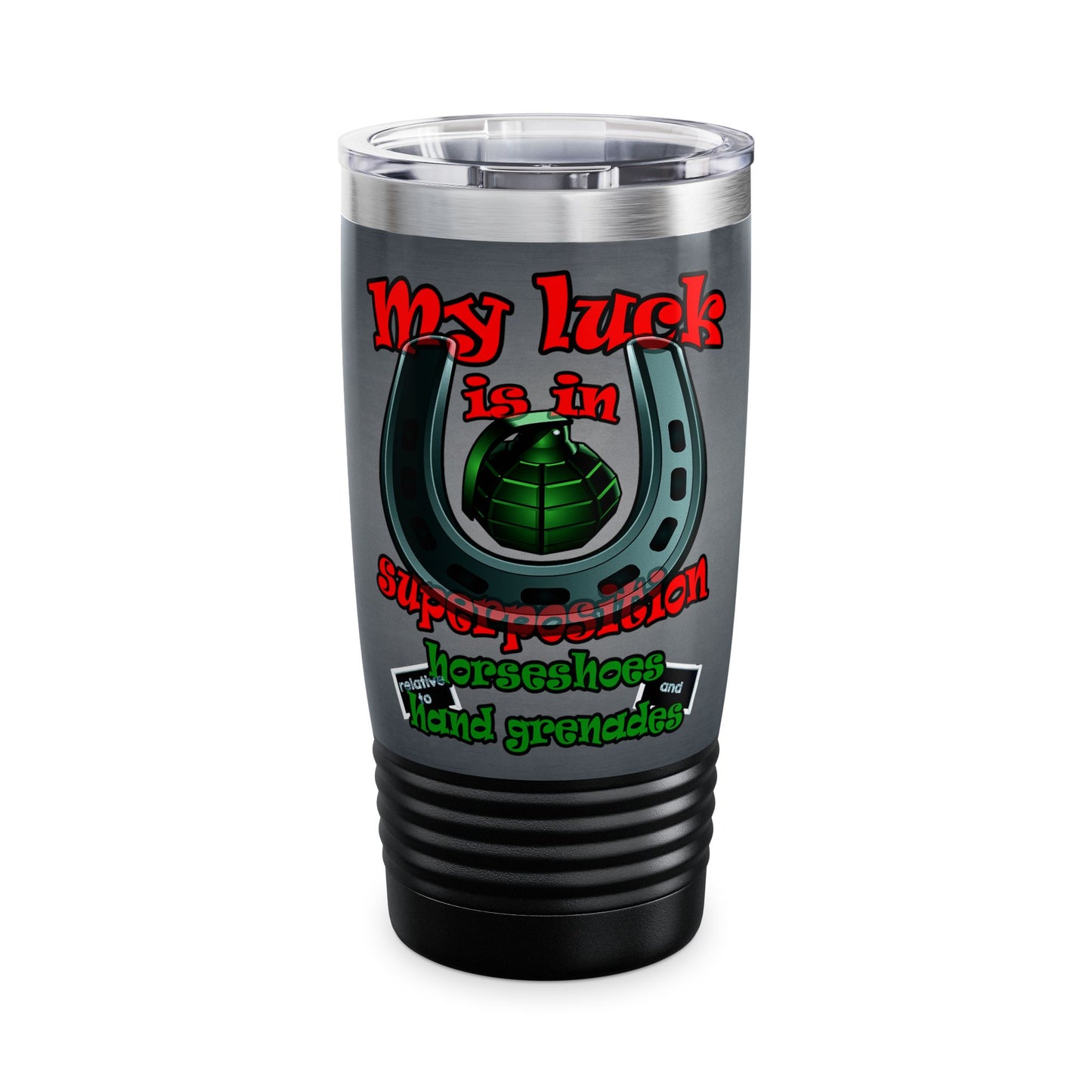 my luck - Ringneck Tumbler, 20oz (grey-light grey)